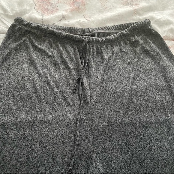 Also Known As Grey super soft pull on wide leg Atleasure drawstring pants siz L - Picture 8 of 10